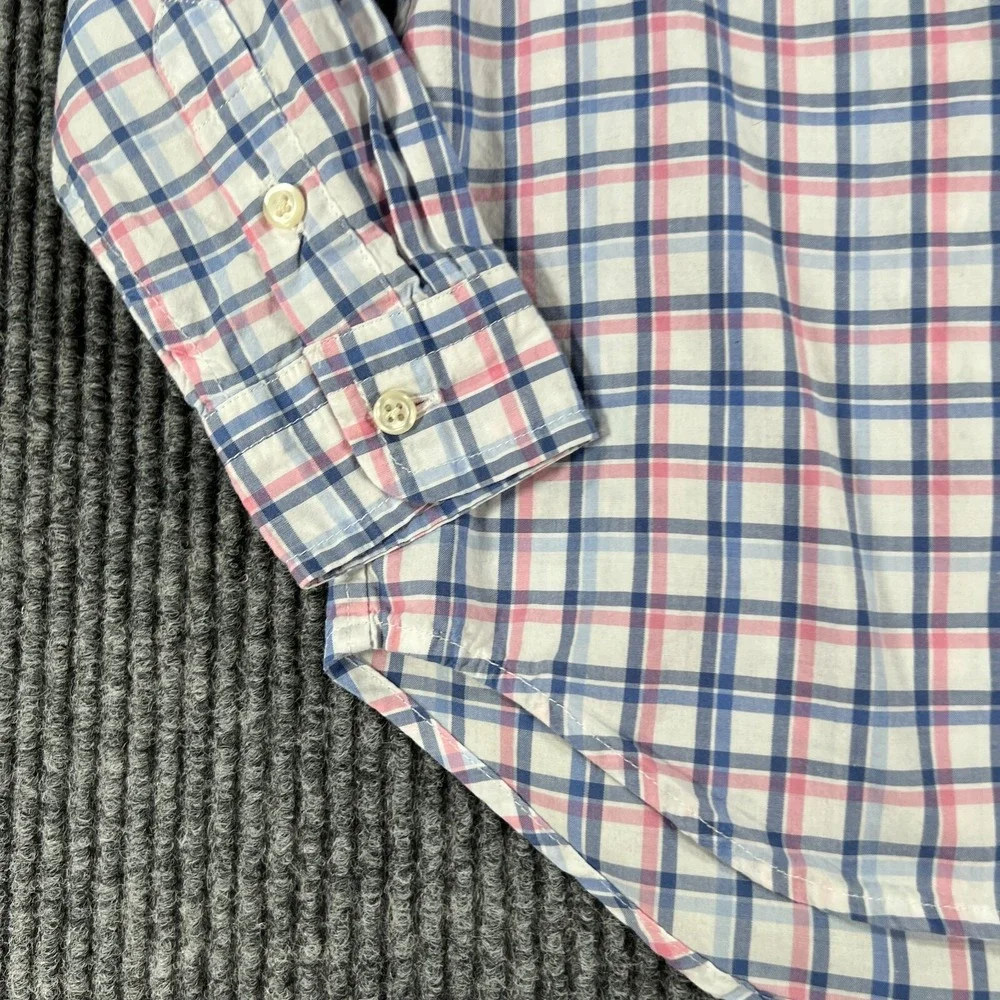 Ralph Lauren Shirt Size 3T White Plaid Long Sleeve Button‎ Down Sunday Dress